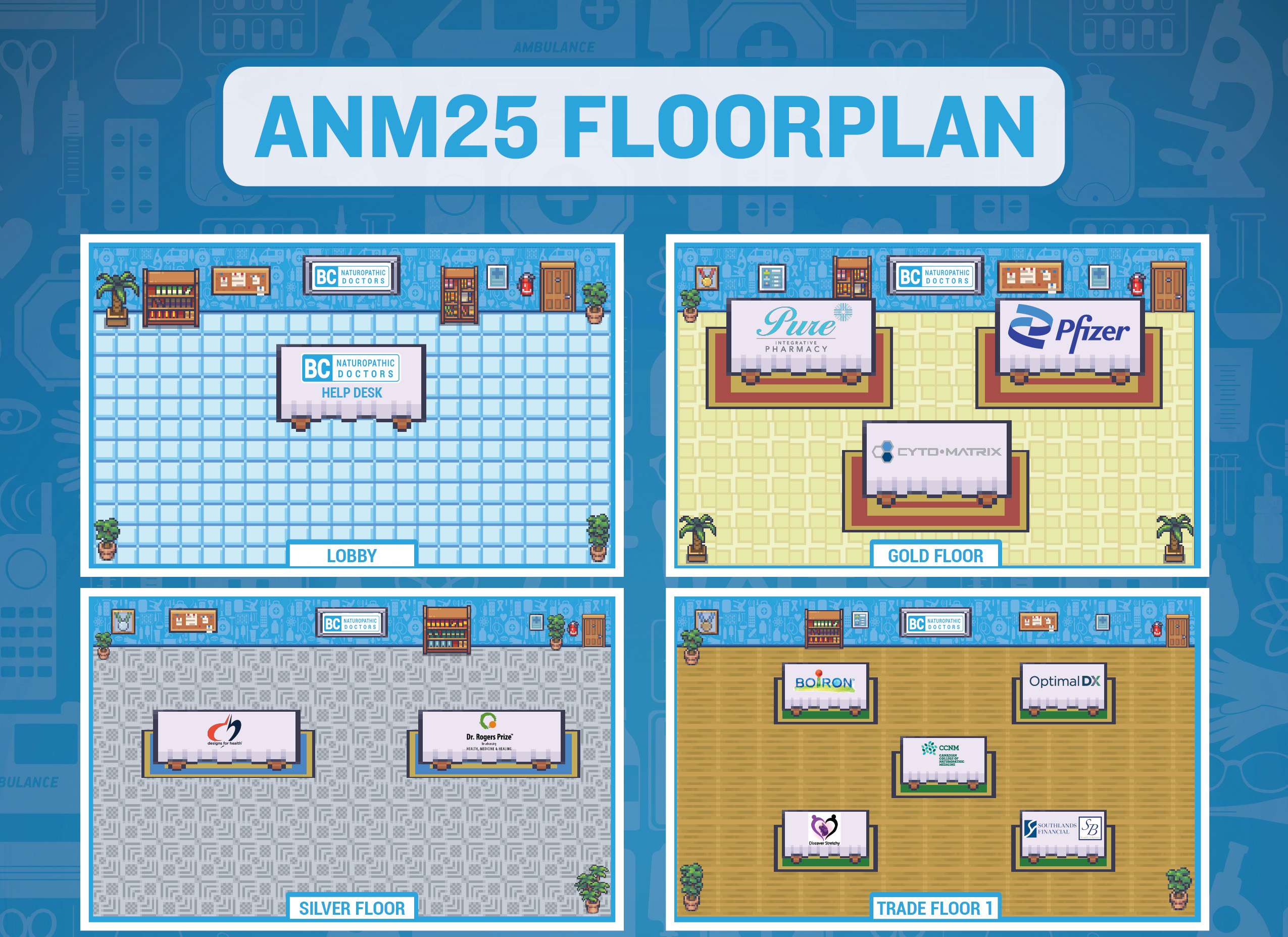 Virtual Conference Floorplan