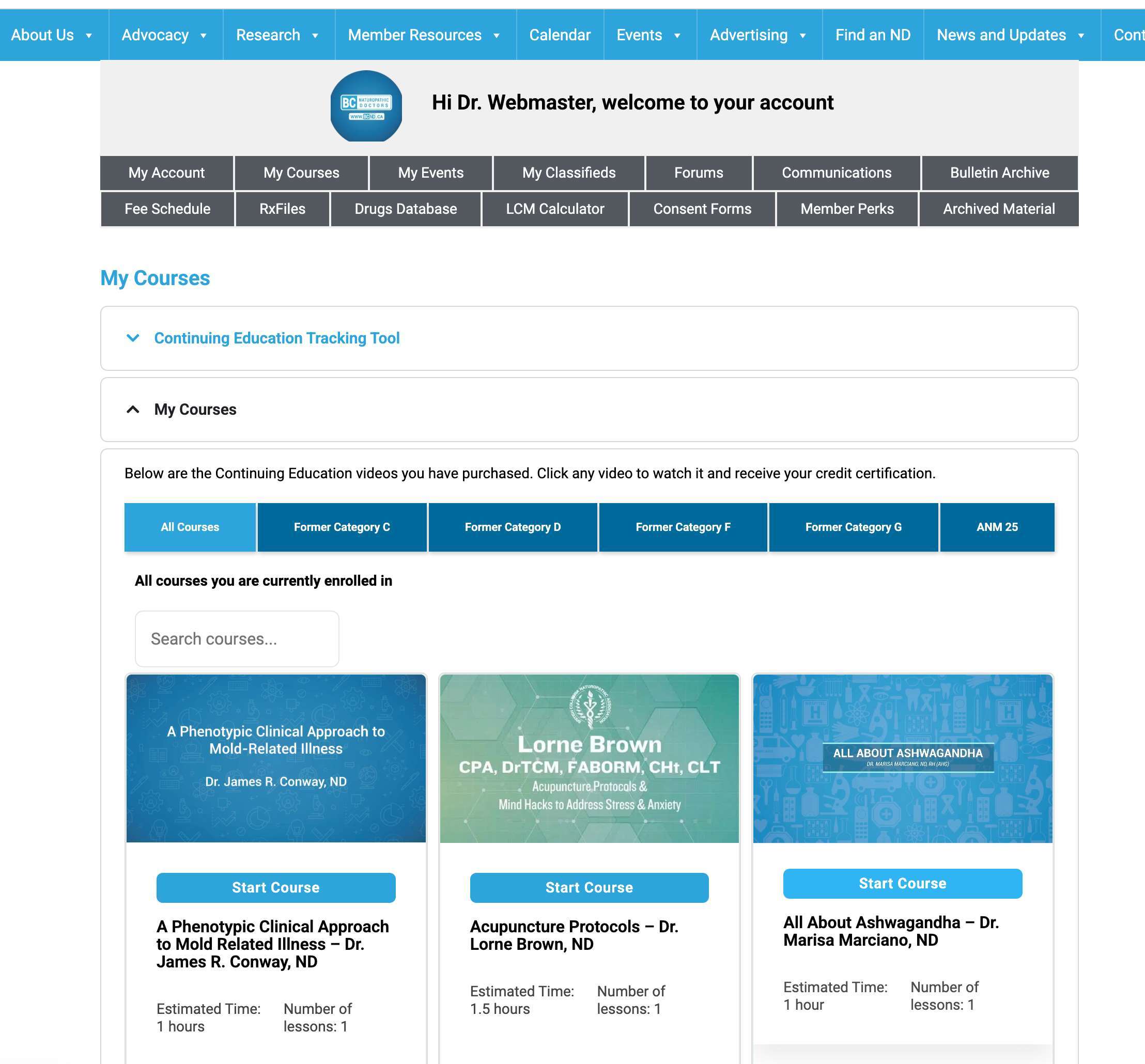 Continuing Education Courses